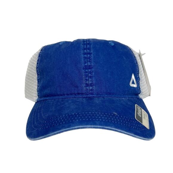NWT AHEAD Extreme Fit SC Hat Unstructured Mesh Back Washed Twill Blue White OS - Picture 2 of 7